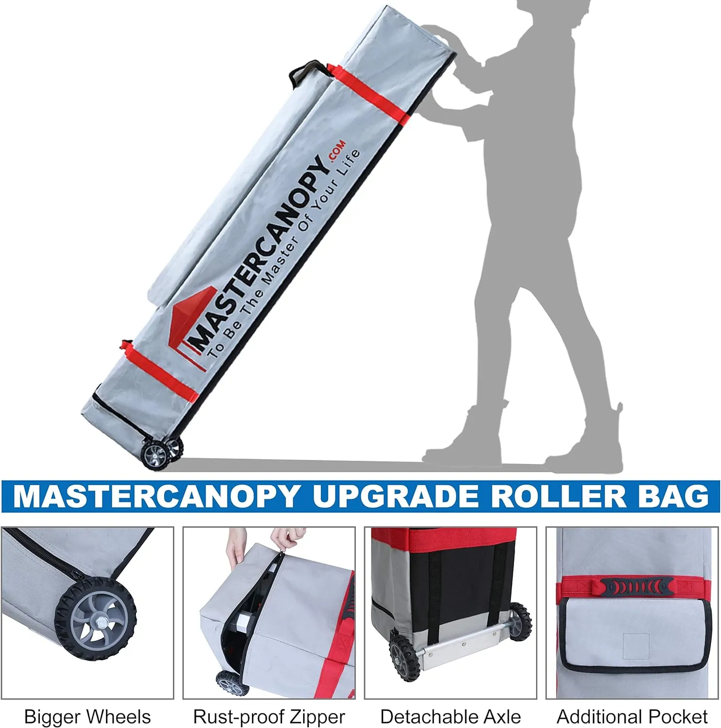 MASTERCANOPY Pop Up Canopy Tent Commercial Grade 10x10 Instant Shelter (White)