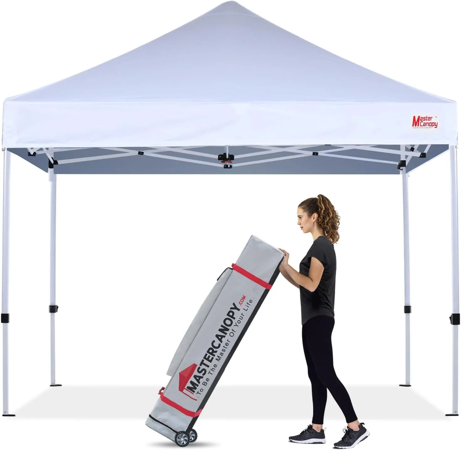 MASTERCANOPY Pop Up Canopy Tent Commercial Grade 10x10 Instant Shelter (White)