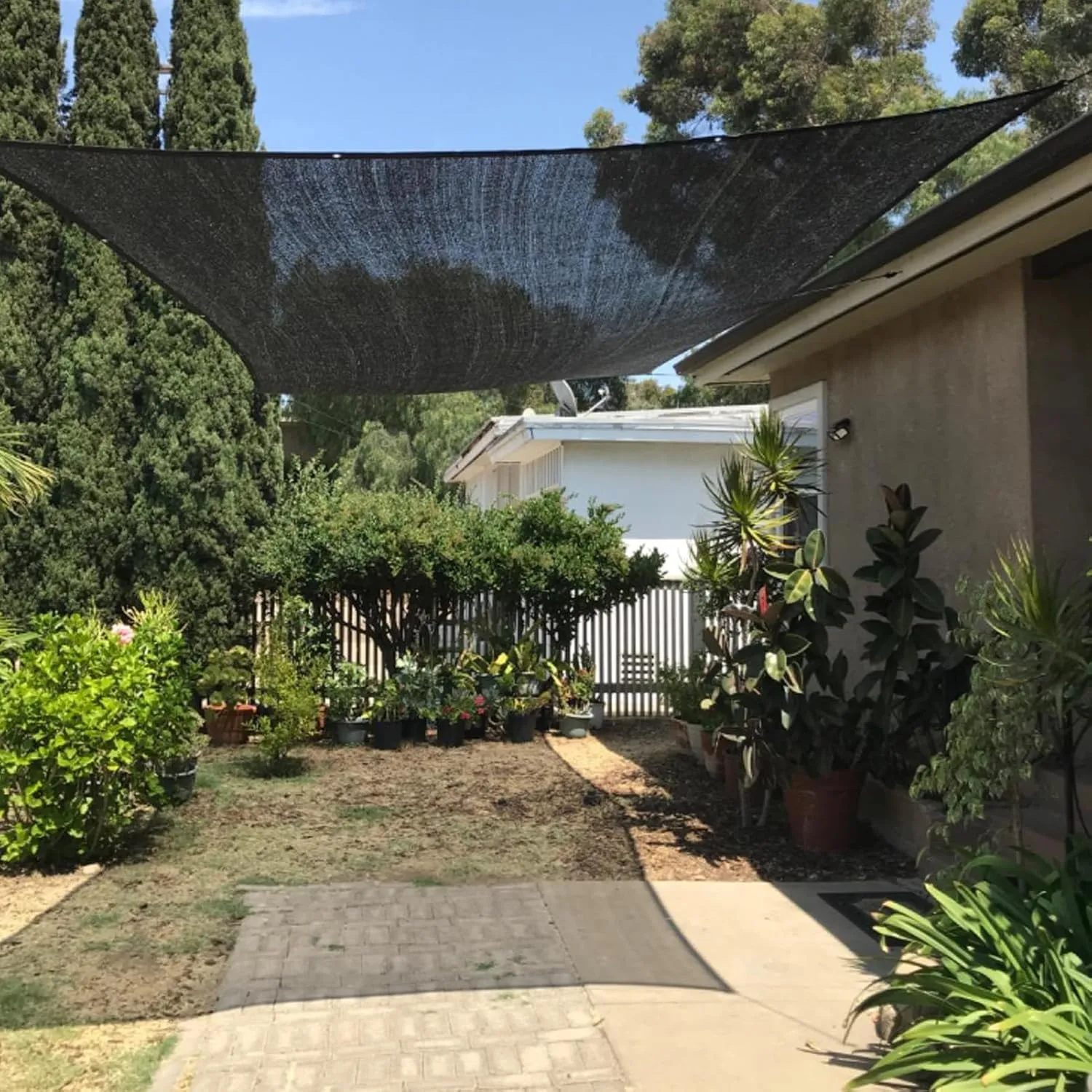 MEANCHEN 40% 10X15FT Shade Cloth for Garden, Mesh Tarp Net for Plant Vegetable Flower,Sunblock Net for Patio Cover,Outdoor Sun Shade Greenhouse Heat Protection, UV Resistant