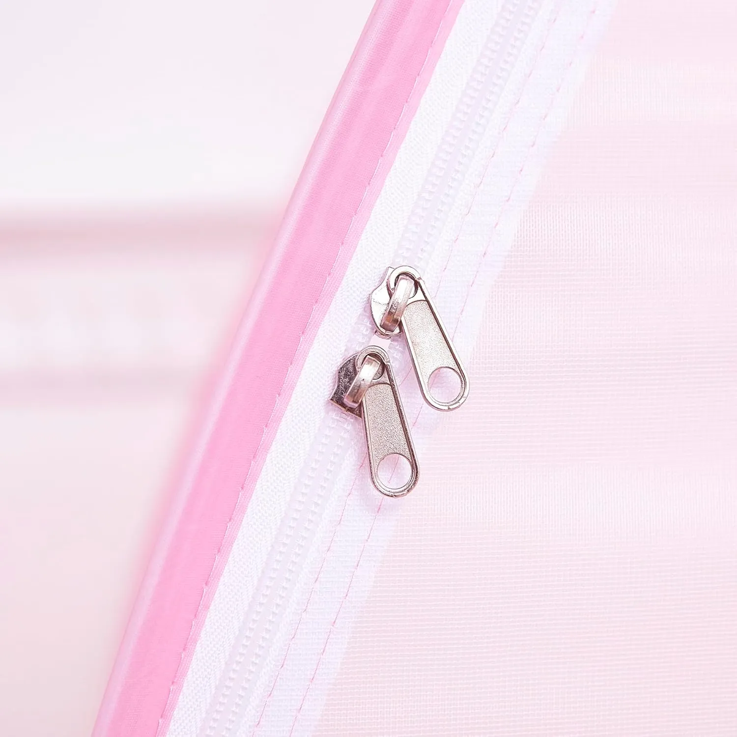 Mengersi Baby Crib Tent,Pop Up Crib Tent to Keep Baby in,Lovely Toddler Crib Net Mosquito Net Safe and Breathable,Installation Convenience,Pink