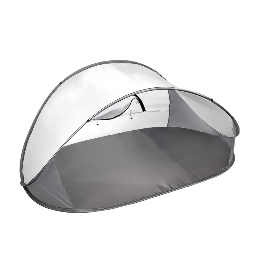 Mountview Pop Up Tent Camping Beach Grey