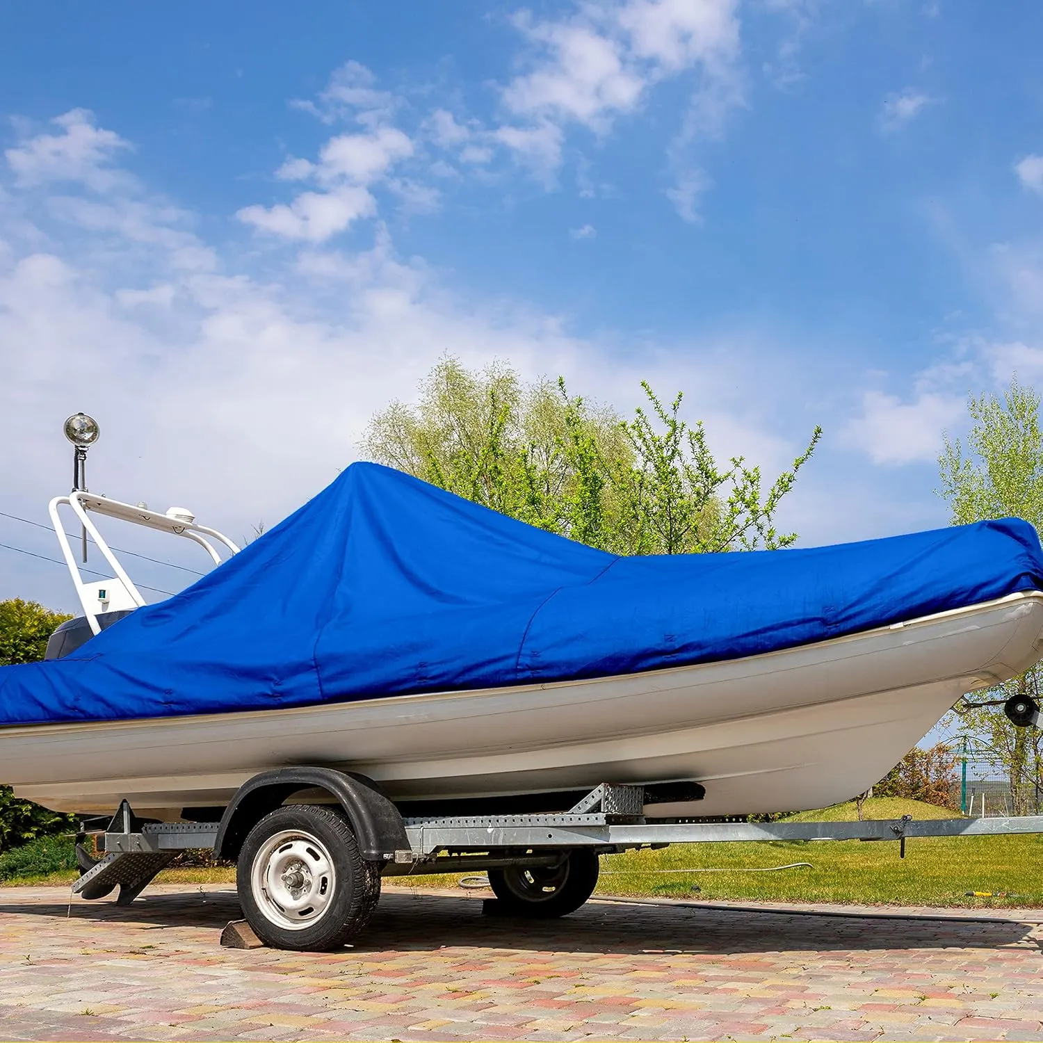 Multi-Purpose Large Tarp Waterproof Cover | Blue, 30' x 40' 5 Mil Thick | Rip Proof Tarps | Thick Weave Material, UV Resistant Great for Tarpaulin Canopy Tent, Boat, RV or Pool Cover