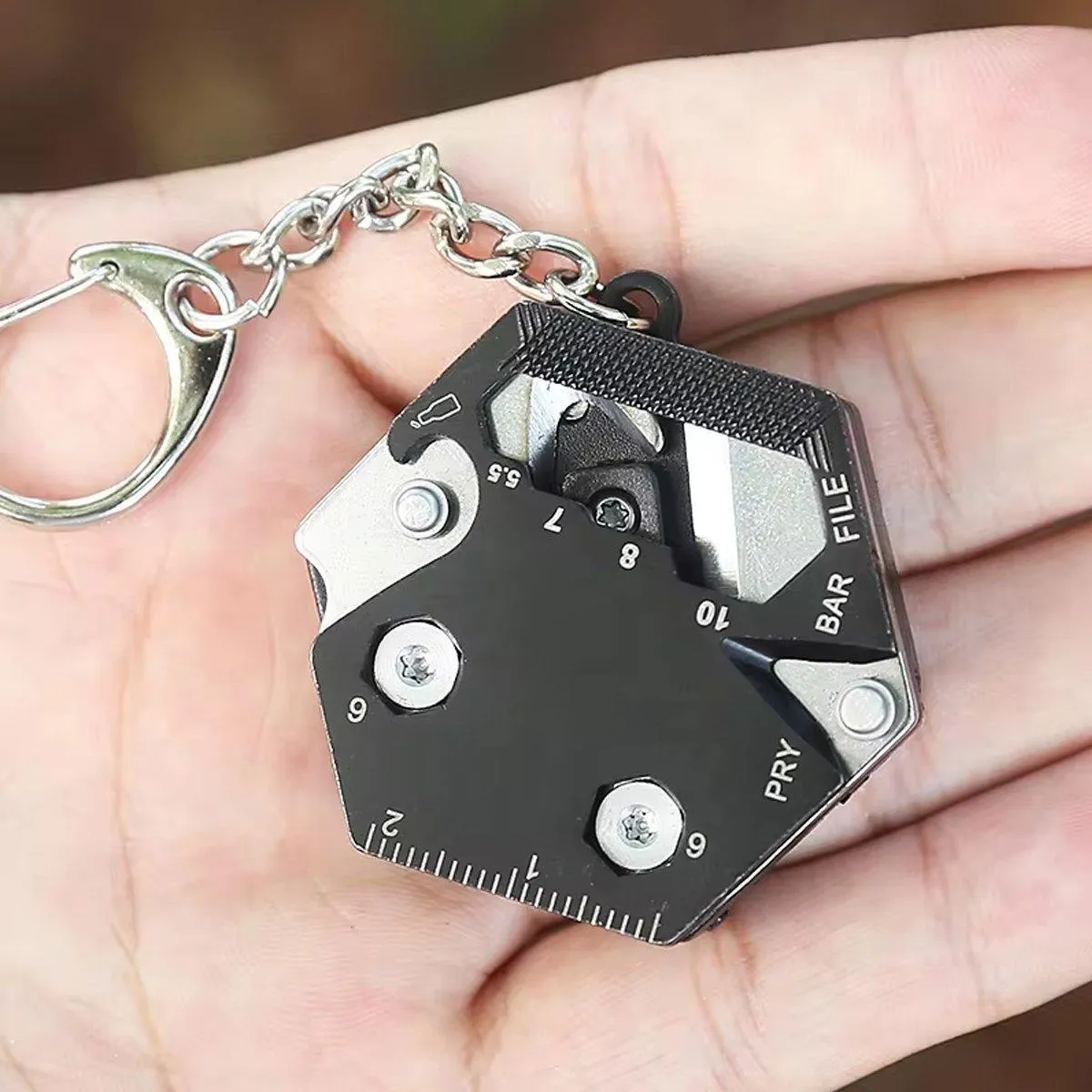 Multifunctional Hexagon Pocket Knife Outdoor Mini Tool Survival EDC Gear Kit