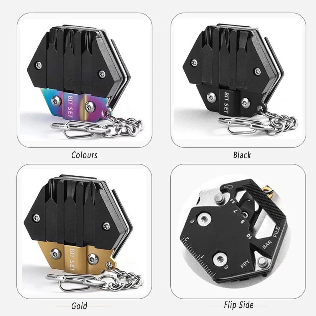 Multifunctional Hexagon Pocket Knife Outdoor Mini Tool Survival EDC Gear Kit