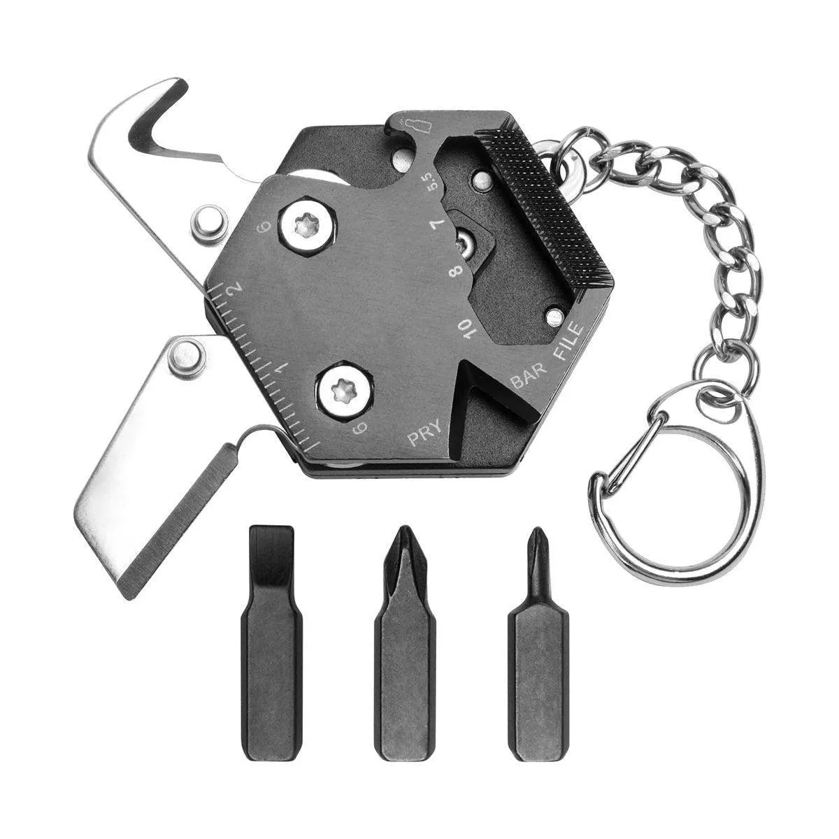 Multifunctional Hexagon Pocket Knife Outdoor Mini Tool Survival EDC Gear Kit