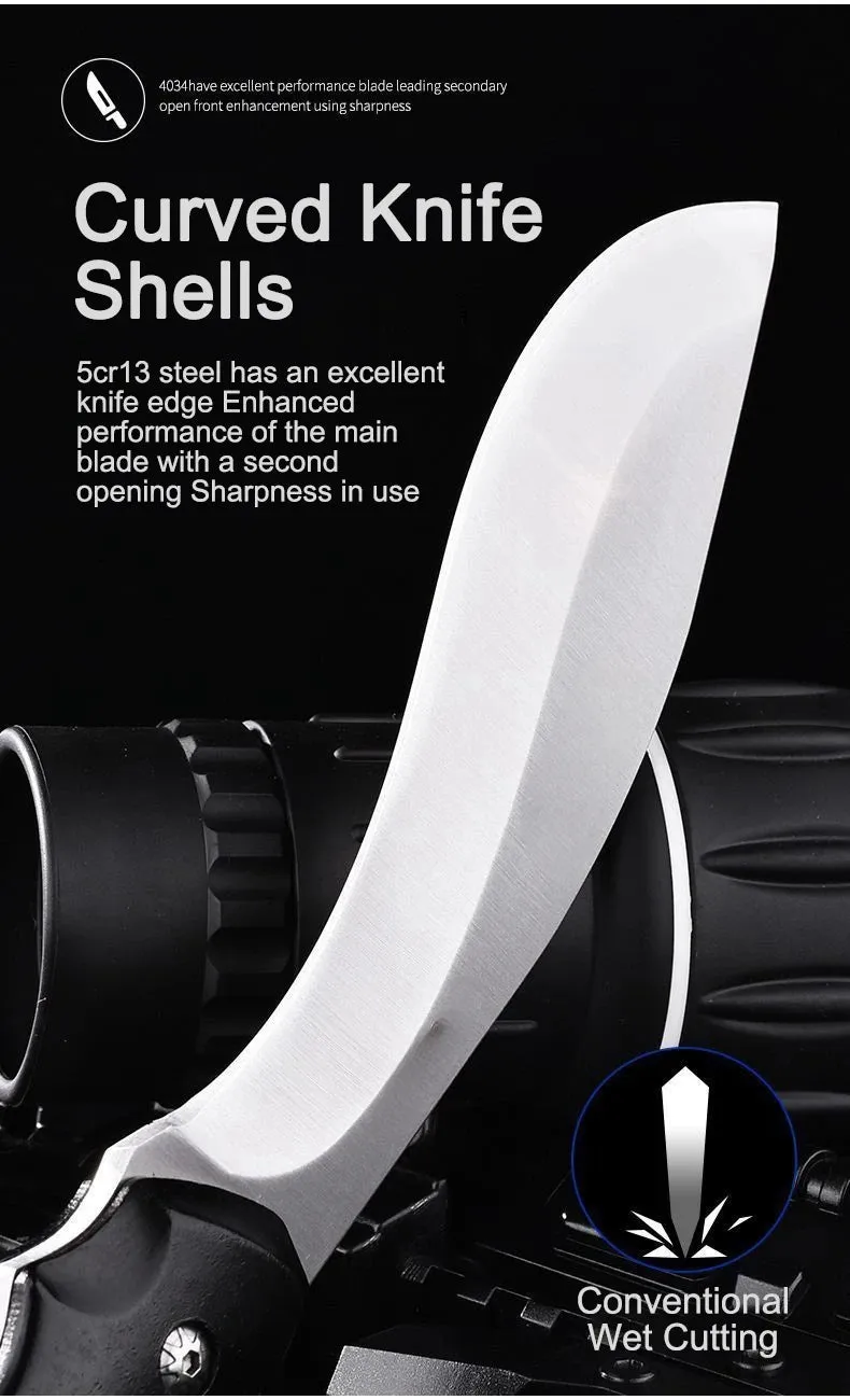 Multifunctional Outdoor Straight Knife, High Hardness