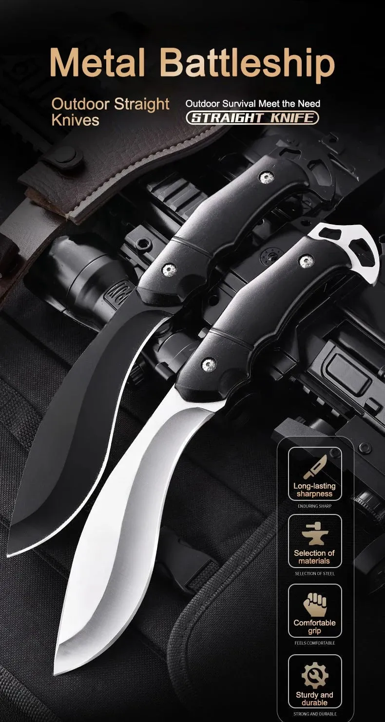 Multifunctional Outdoor Straight Knife, High Hardness