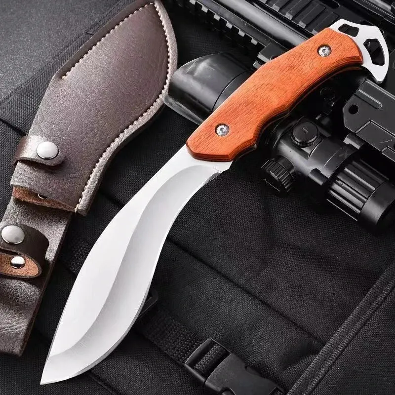 Multifunctional Outdoor Straight Knife, High Hardness