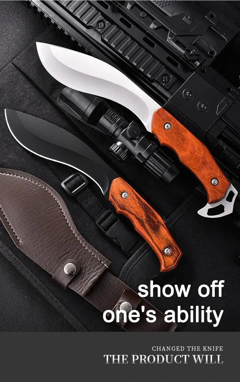 Multifunctional Outdoor Straight Knife, High Hardness