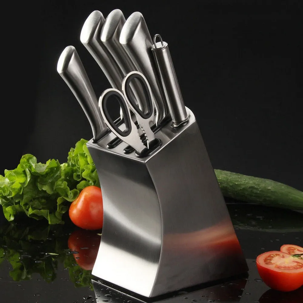 Multifunctional Stainless Steel Kitchen Knife Holder