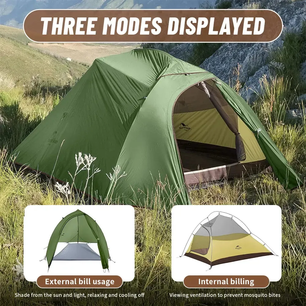 NATUREHIKE Cloud Up 2 Ultralight Waterproof Trekking Tent for Two-Person Camping & Hiking