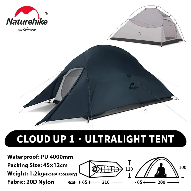 NATUREHIKE Cloud Up 2 Ultralight Waterproof Trekking Tent for Two-Person Camping & Hiking