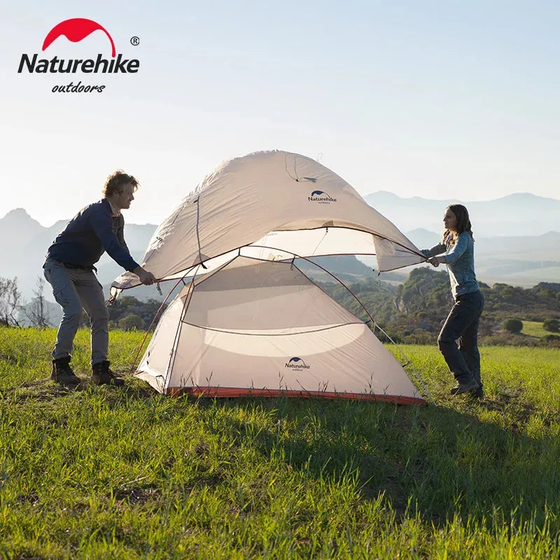 Naturehike Cloud Up Ultralight Camping Tent - 1, 2, or 3 Person Waterproof Tent