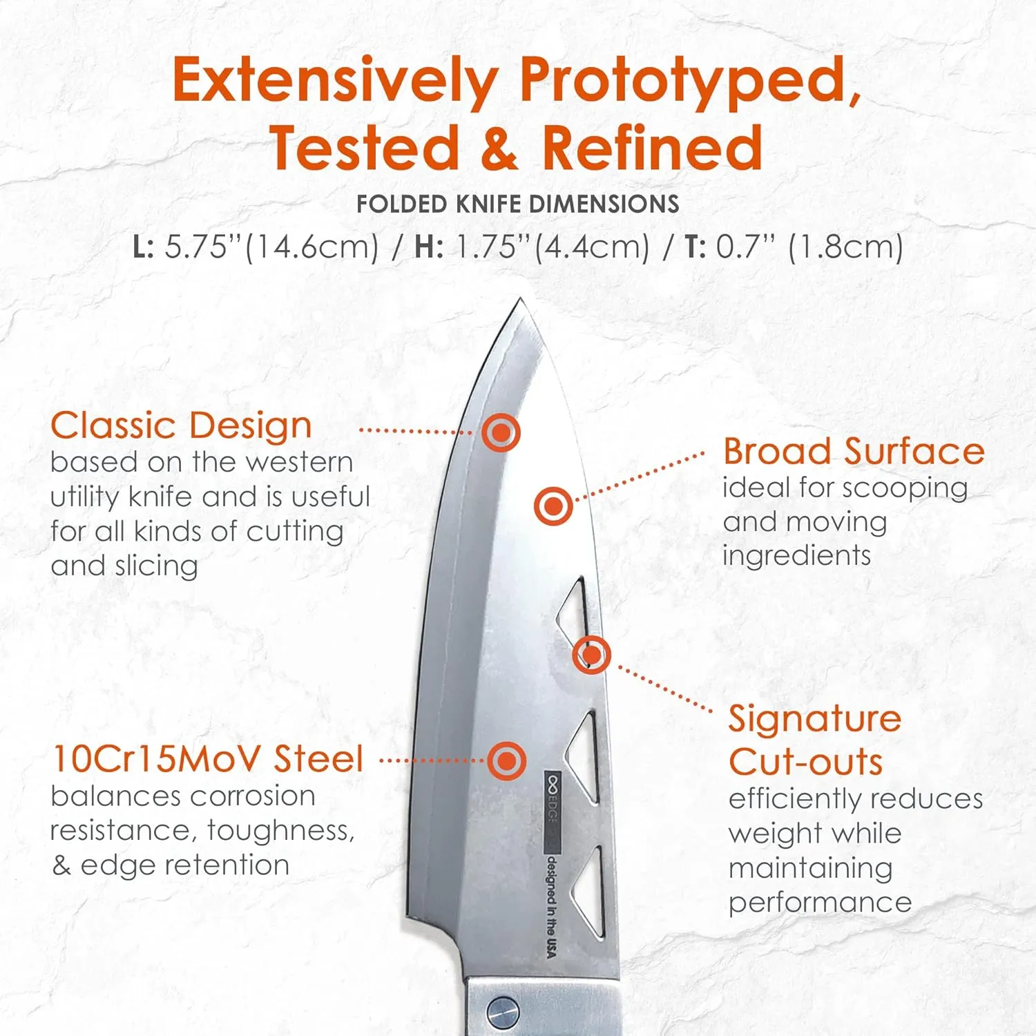 nCamp Elite Chef Folding Knife, Classic Western Camping Knife with Damascus Steel Blade, Sturdy Walnut Handle