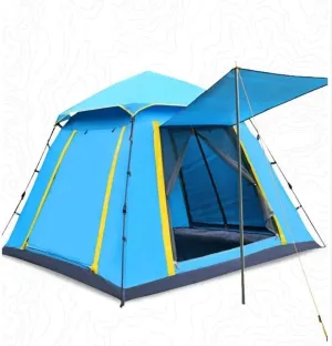 New 3-4 People Outdoor Camping Tent Waterproof, Moisture-Proof, Outdoor-Proof 225 x 225 x 165Cm Automatic Camping Tent Eternal
