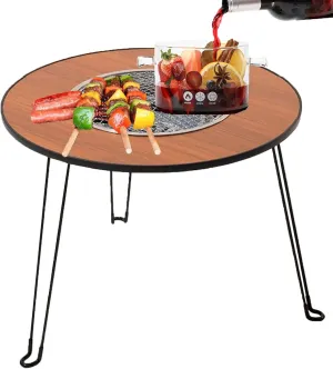 New Charcoal Outdoor BBQ Grill, Folding Portable Mini BBQ, BBQ Table for Outdoor Cooking Camping Hiking Picnic Backpacking and Outdoor