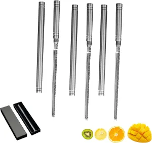 New Multipurpose Outdoor Portable Fruit Knife With Sheath, Portable Fruit Knife With Stainless Steel Stick Knife Sheath, Multifunctional Outdoor Self-Defense Portable Mini Fruit Knife (3Pcs)
