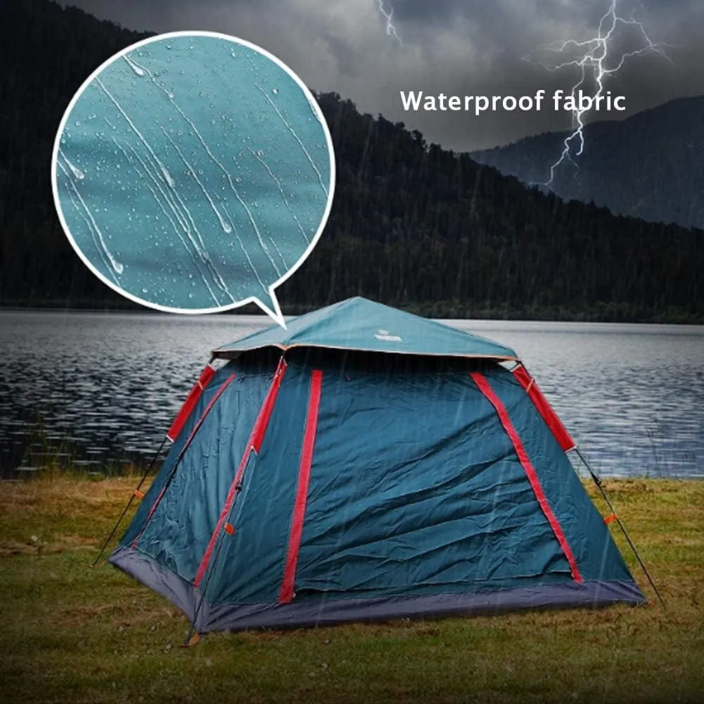 NIEH Camping Tent Rainproof Multifunction Folding Automatic Outdoor Thick Family Tents 3-4 Person