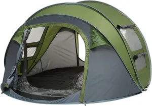 NIEH Tent 4 Person Instant Pop Up Tent-Automatic Setup Sun Shelter for Beach-Family Tents for Camping Outdoor Supplies,Hiking & Traveling Outdoor