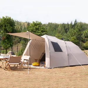 NIEH Tents for Camping 4 Person 124x89x64Inch Pop Up Tents for Adults 4 Man Tent,Backpacking Tent with 1 Livingroom 1 Bedroom,Family Tents for Camping