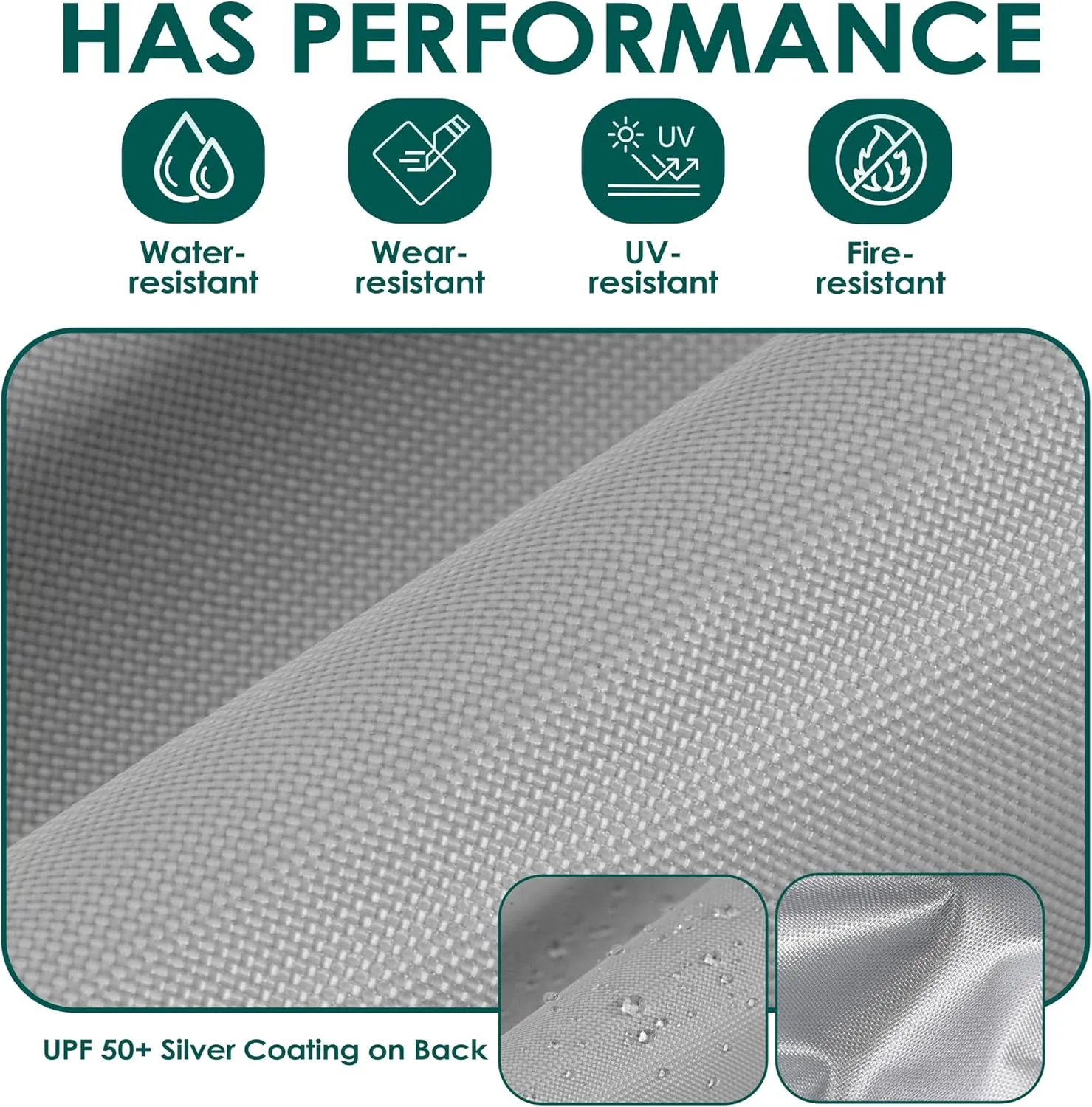 NINAT 10x10ft Canopy Replacement Top Pop Up Tent Cover Roof with Air Vent, Waterproof for Outdoor Garden Patio Pavilion Sun Shade(Top Only) Grey