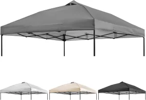 NINAT 10x10ft Canopy Replacement Top Pop Up Tent Cover Roof with Air Vent, Waterproof for Outdoor Garden Patio Pavilion Sun Shade(Top Only) Grey