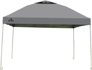 One-Touch Tarp Tent, One-Touch Tarp Tent, Sun Shade, Camping, Outdoors, Leisure Goods, UV Rays, Parks, Excursions, Sports Festivals, Flower Viewing, 16.8 x 6.8 ft (3 x 3 m), Gray