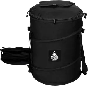 OneTigris Collapsible Trash Can for Camping,12 Gallon Pop up Trash Can with Sorting Clips, Outdoor Collapsible Bin with Lid 600d Oxford Cloth Yard Waste Bags Garden Bag for Camping,Recycling,RV