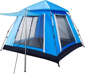 Outdoor Camping & Backpacking Tent, Foldable Festival Tent, Pop Up Tent for 3-4 Person, for Family, Festival, Hiking, Backpacking & Mountaineering, Easy Set Up, 215 * 215 * 165cm Little