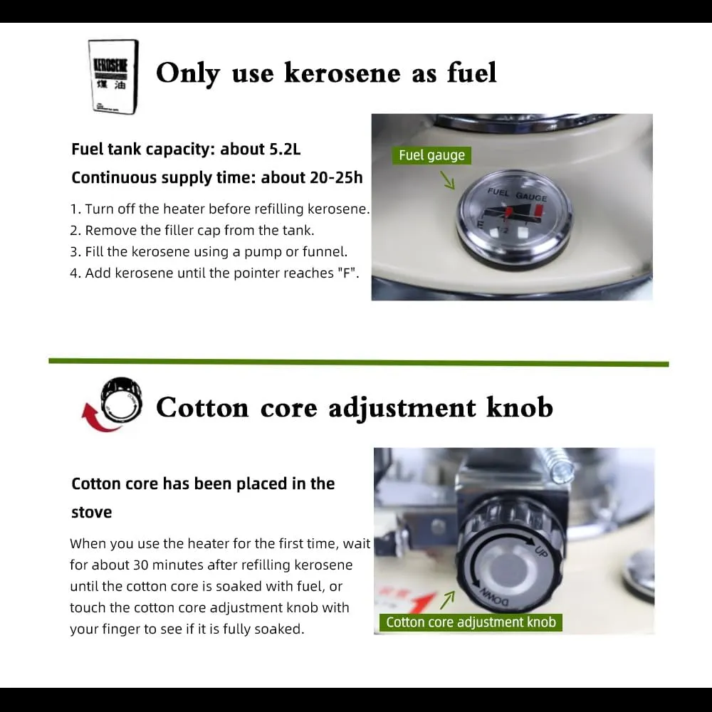 Outdoor Camping Kerosene Oil Heater Multifunctional Kerosene Stove Adjustable Kerosene