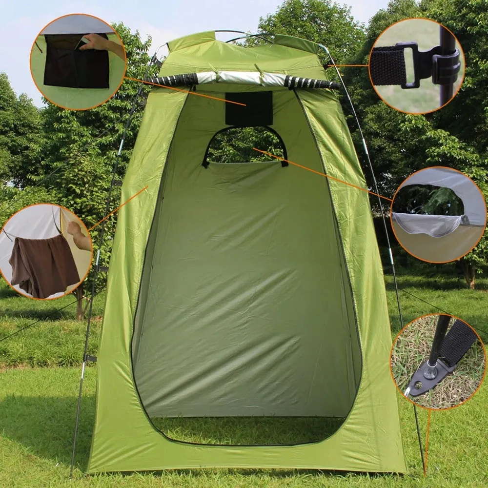 Outdoor Camping Tent Shower Tent - 6FT Privacy Changing Room for Camping, Biking, Beach