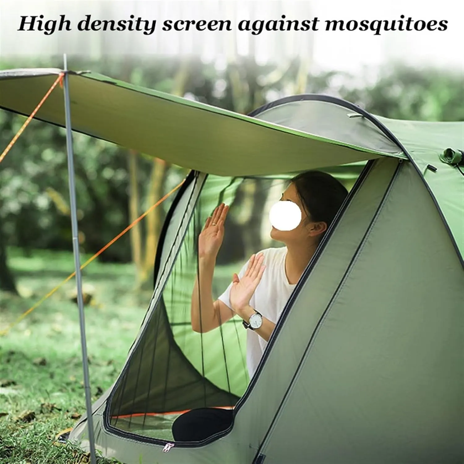 Outdoor Easy Pop Up Tents Compatible with Camping 3-4/5-8 Person Waterproof Automatic Setup Family Tent Travel Hiking Backpacking (Coffee 3 4 Person)