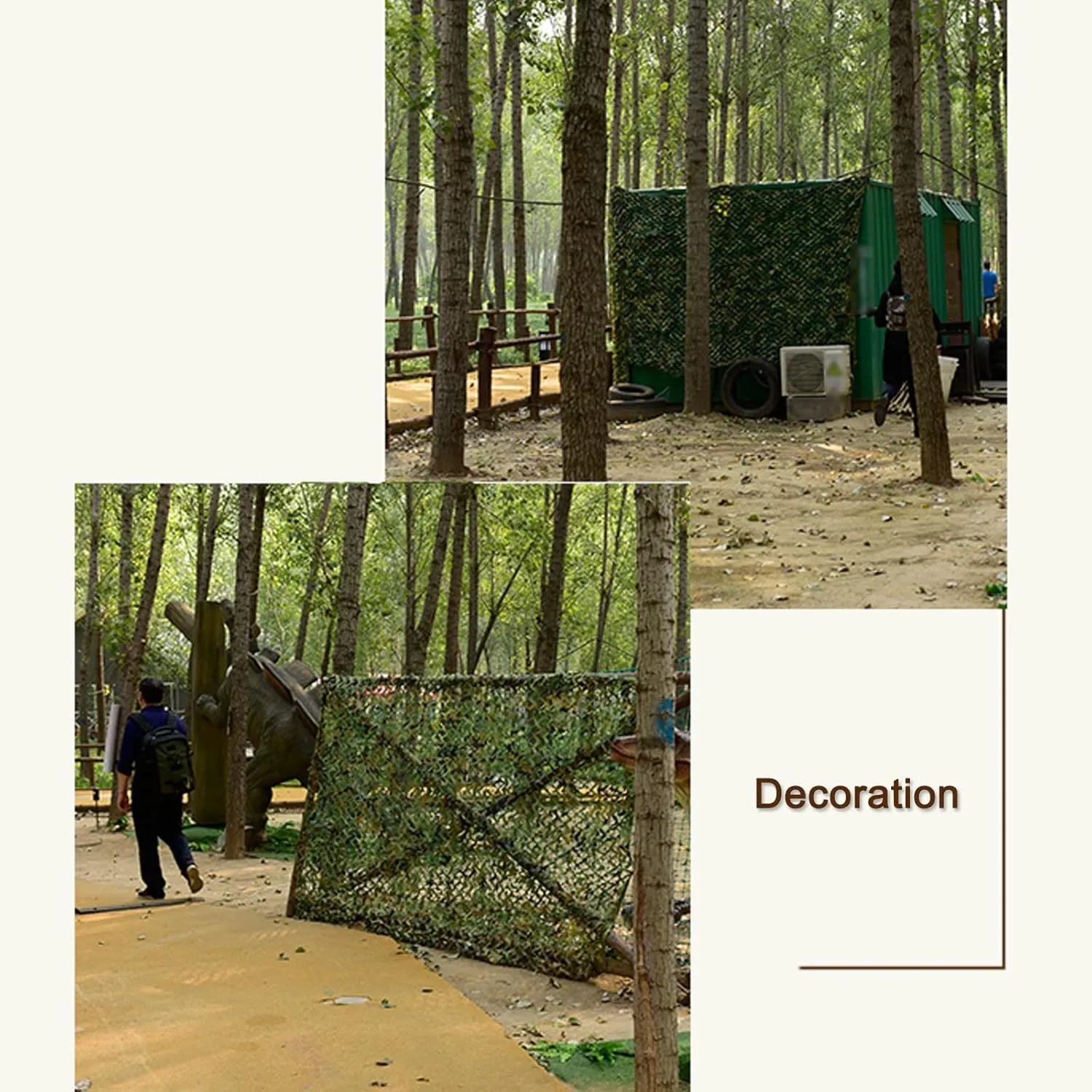 Outdoor Encryption Camo Netting,Woodland Camouflage Netting,Custom Army Blinds Nets,Camouflage Tarp,Military Nets,for Camping,Decoration,Sunshade,Theme Party,with Mesh Backing