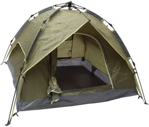 Outdoor Tent 3-4 Persons Camping Tent Outdoor Double Layer Waterproof Windproof UV Sunshade Family Picnic Tent Automatic Pop Up Tent Sunshade Canopy B