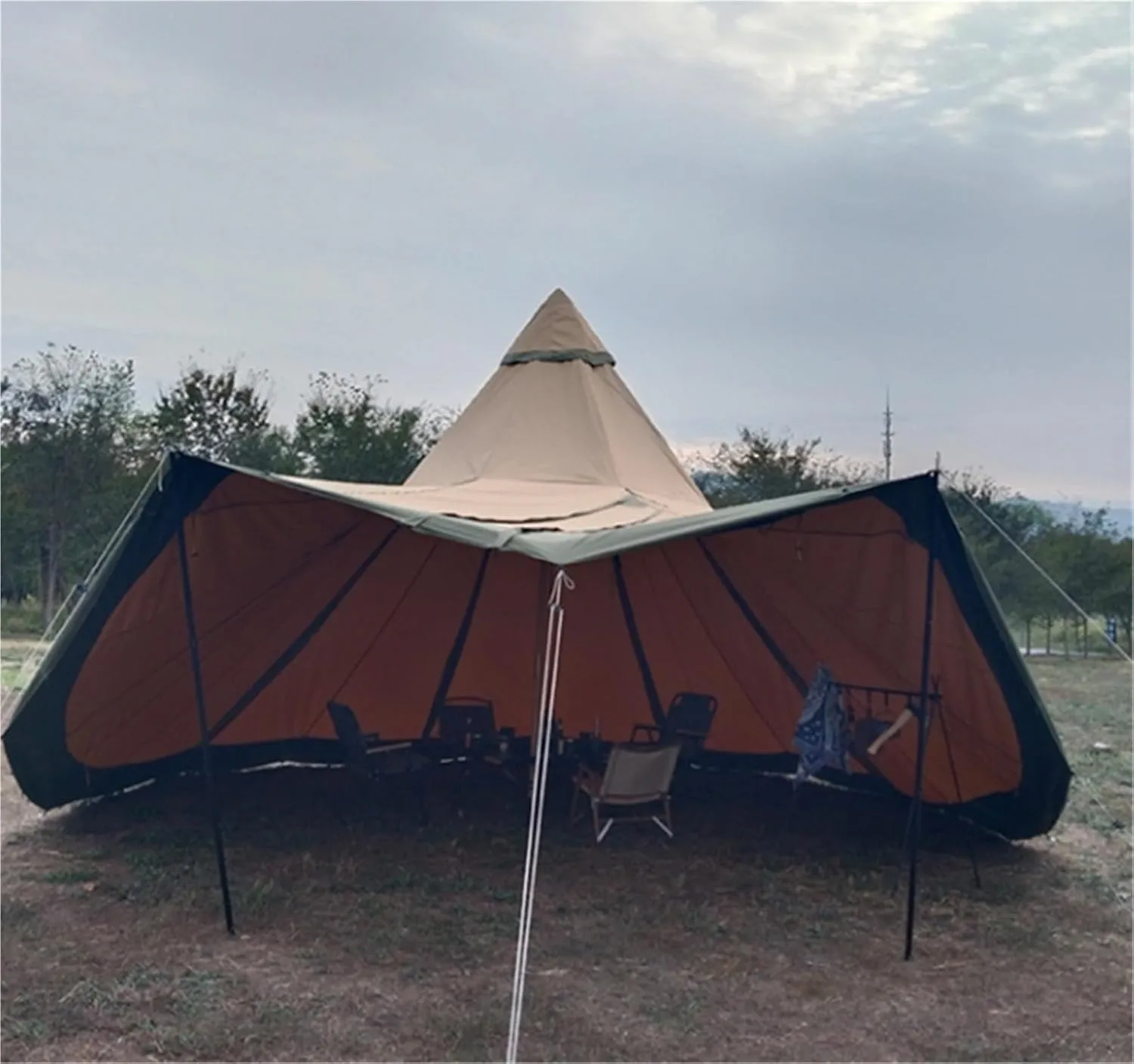Outdoor Tent Camp Camping Thick Waterproof Windproof Canopy Tent