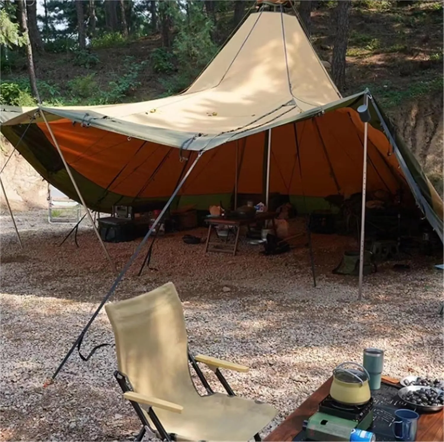 Outdoor Tent Camp Camping Thick Waterproof Windproof Canopy Tent