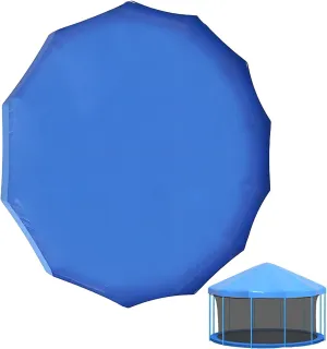 Outdoor Trampoline Enclosure - Tent Roof, Garden Shade | Windproof Covering, Heavy Canopy Used During Kids' Backyard Playdates, Rainy Afternoon Activities, And Cold Season Jumping Session Across
