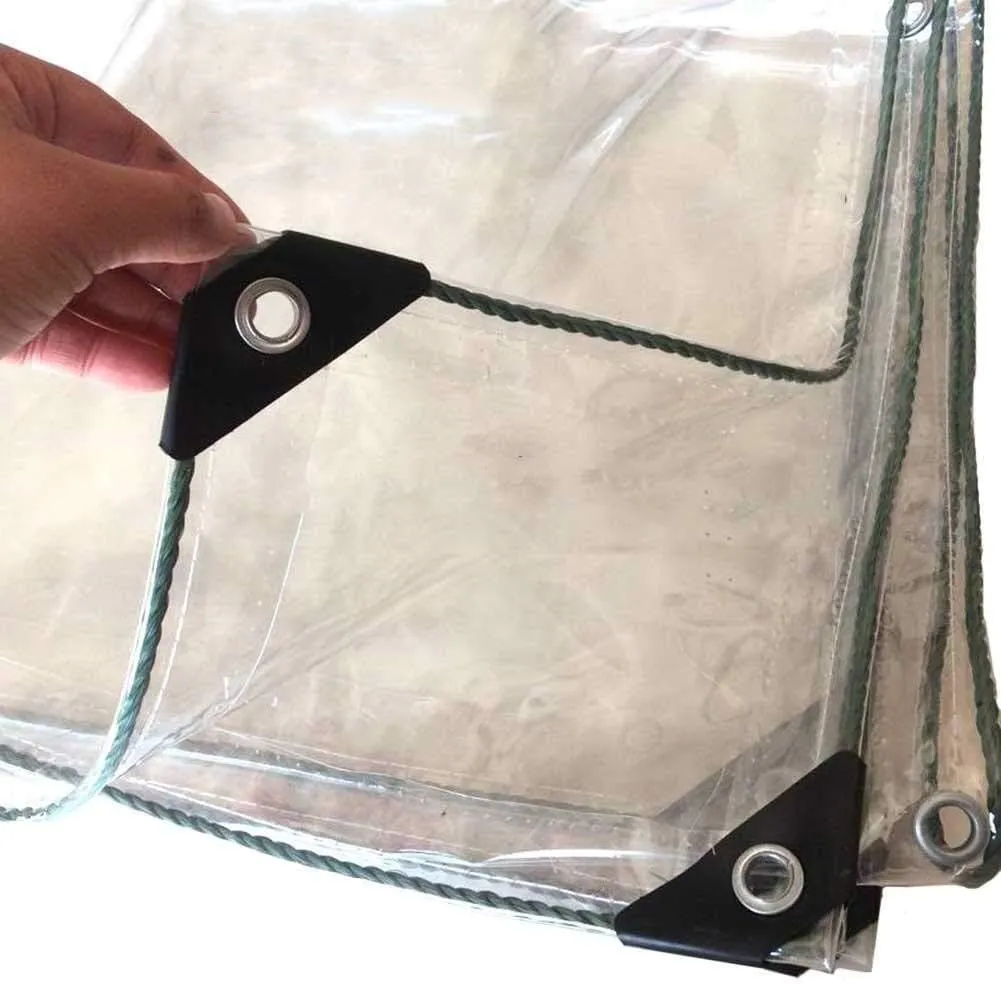 Outdoor Waterproof Heavy Duty Tarpaulin,500Gsm Soft Glass with Metal Eyelets 0.5Mm Tear Resistant Timber Cover Camping Tent Shelter,2X2.5M,2X2.5M