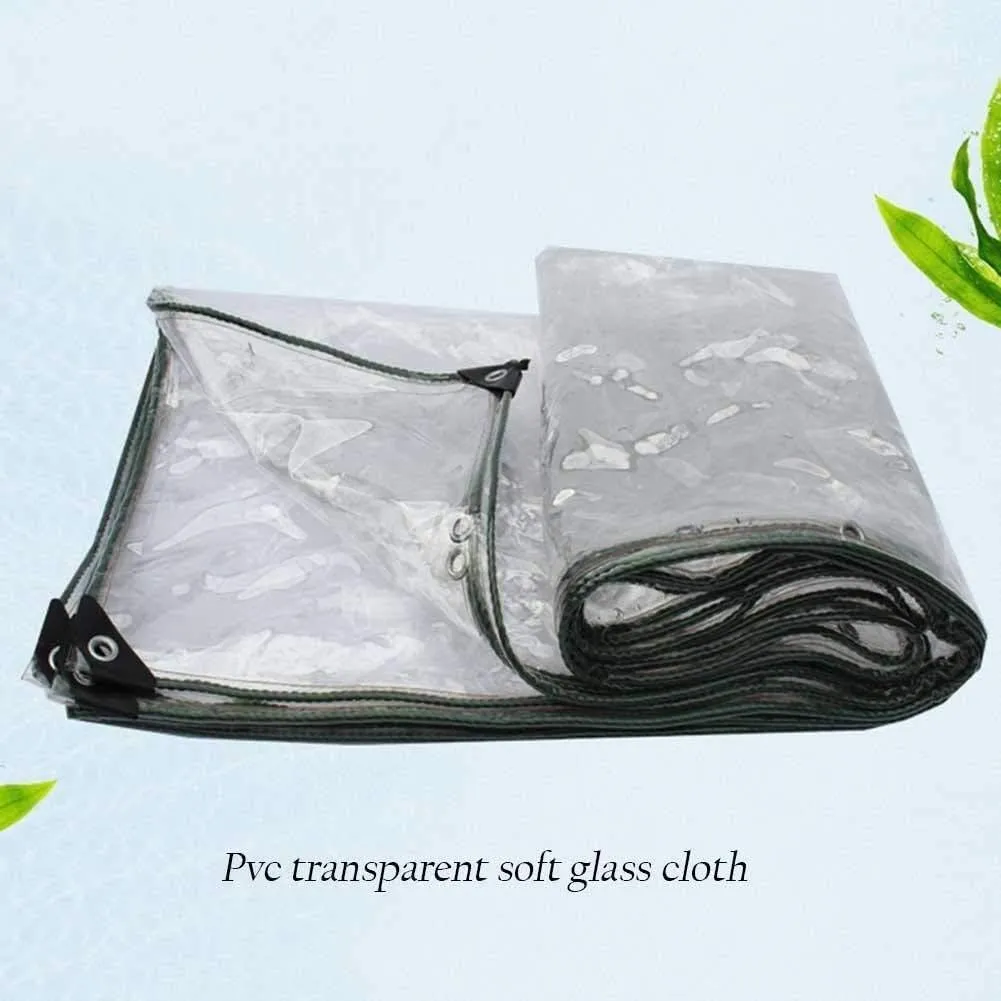 Outdoor Waterproof Heavy Duty Tarpaulin,500Gsm Soft Glass with Metal Eyelets 0.5Mm Tear Resistant Timber Cover Camping Tent Shelter,2X2.5M,2X2.5M