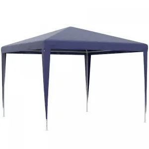 Outsunny 10x10ft Party Tent Portable Gazebo, Folding Garden Canopy Event Shelter Outdoor Sunshade Da|Outsunny 10x10pi Tente De Fete Portable Gazebo, Auvent De Jardin Pliant Abri D'evenement Parasol D'e