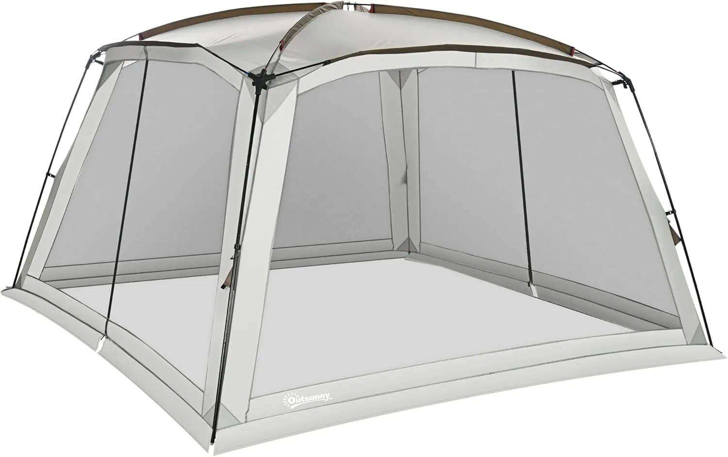 Outsunny 12' x 12' Screen House Room, UV50  Screen Tent with 2 Doors and Carry Bag, Easy Setup, for Patios Outdoor Camping Activities
