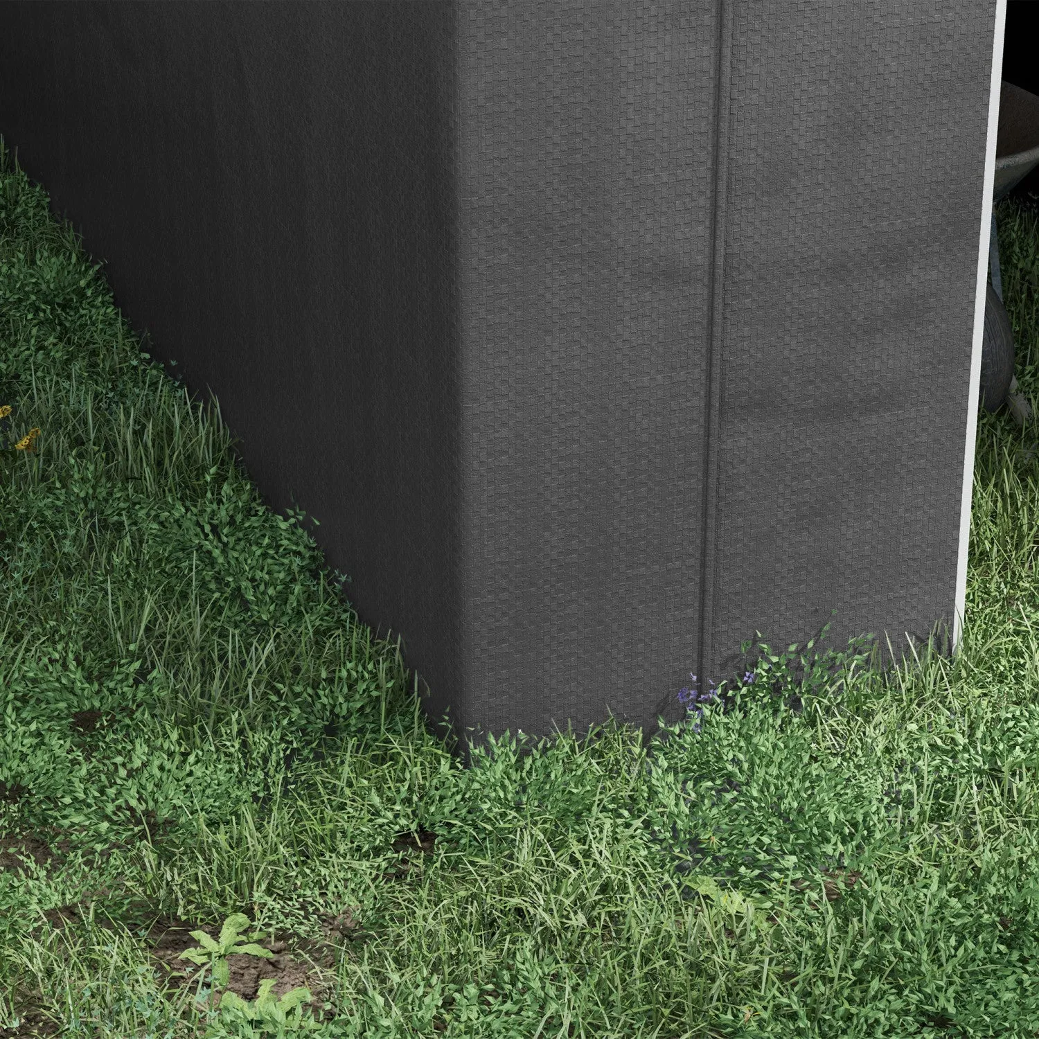 Outsunny 6' X 8' Outdoor Storage Shed, Galvanised Steel Portable Bike Shed