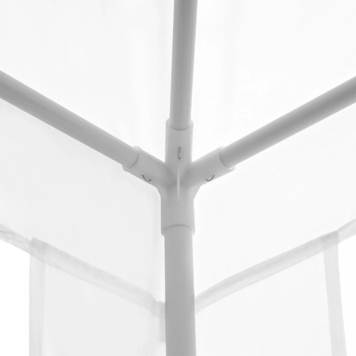 Outsunny 9' X 9' Party Tent Portable Gazebo Canopy For Weddings Parties Outdoor Sunshade With Dresse|Outsunny Tonnelle De Tente De Fete Portable 9' X 9' Avec Pieds, Blanc