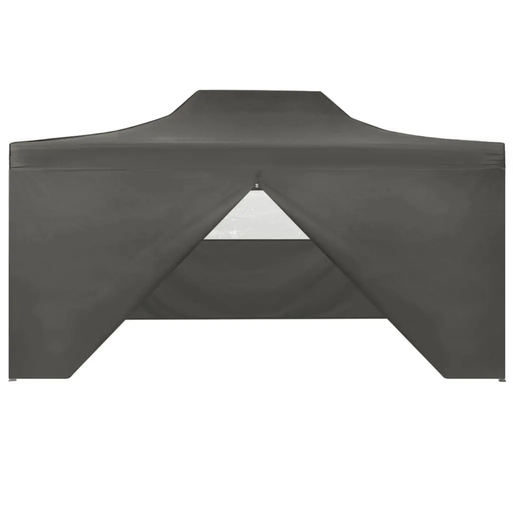 Party Tent Outdoor Canopy Folding Patio Gazebo with 4 Sidewalls Steel