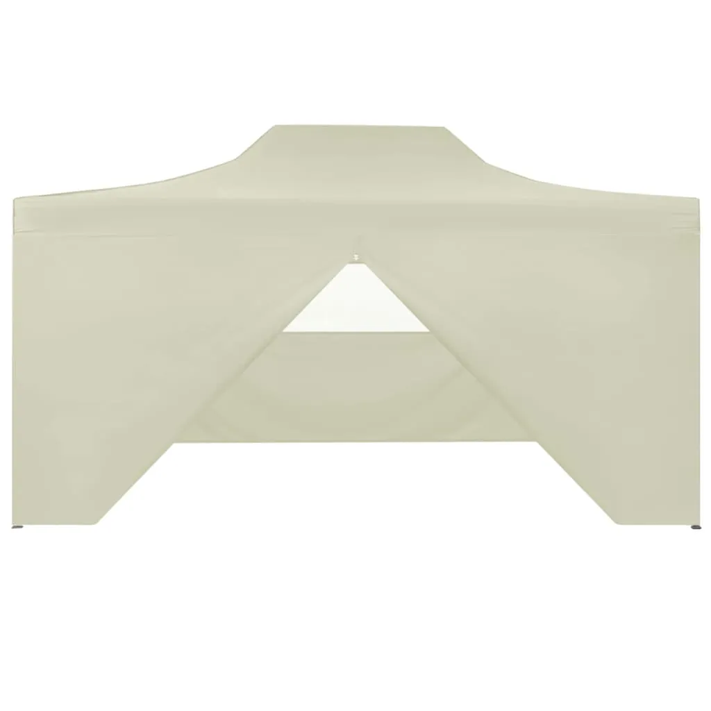 Party Tent Outdoor Canopy Folding Patio Gazebo with 4 Sidewalls Steel