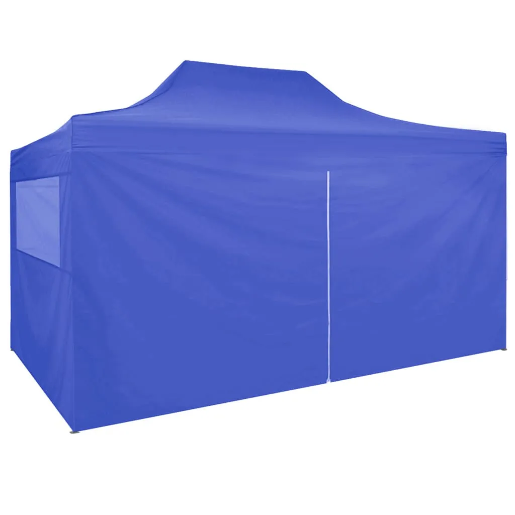 Party Tent Outdoor Canopy Folding Patio Gazebo with 4 Sidewalls Steel