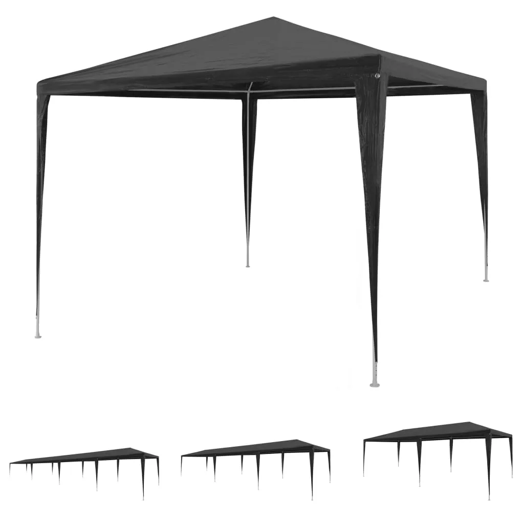 Party Tent Outdoor Canopy Tent Patio Gazebo Marquee Shade PE Anthracite