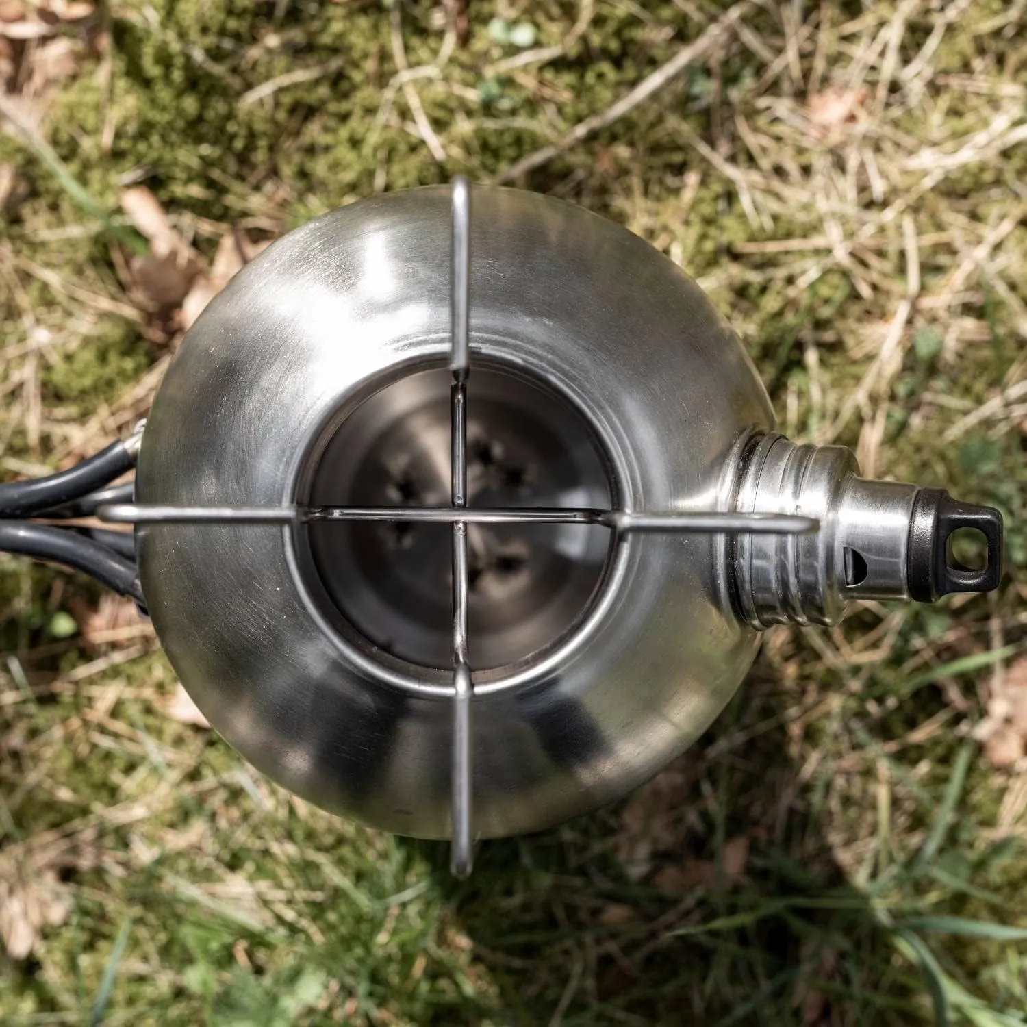 Petromax Fire Kettle Outdoor Stove - Campfire Cookware Boils Water or Heats Up Small Meals, Stainless Steel