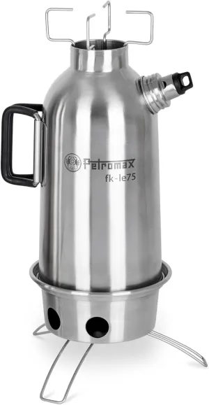 Petromax Fire Kettle Outdoor Stove - Campfire Cookware Boils Water or Heats Up Small Meals, Stainless Steel