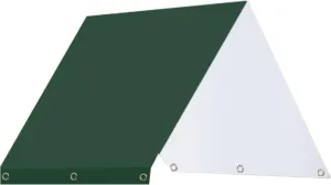 Playground Replacement Canopy, 420D Waterproof Swing Set Replacement Tarp Kids Playground Roof Canopy for Play Set Outdoor Swingset Shade(52x90 Inch, Green)